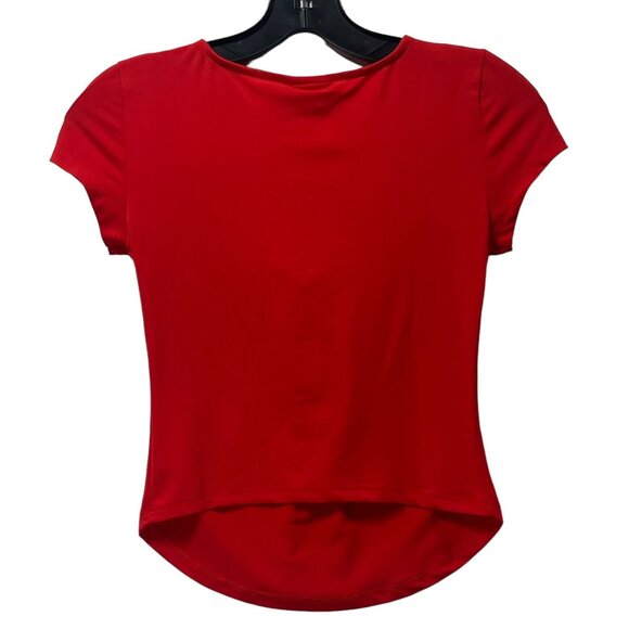 Rue 21 - Women's Short Sleeve V Neck Top - Red - Small - Picture 2 of 12